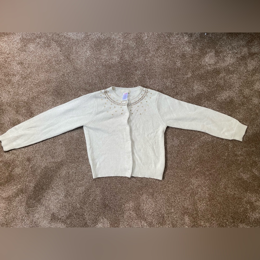 Gymboree Girls size 9 beaded Cardigan